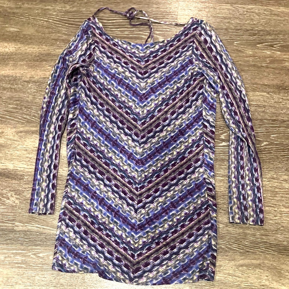 Bodycon dress with drop back